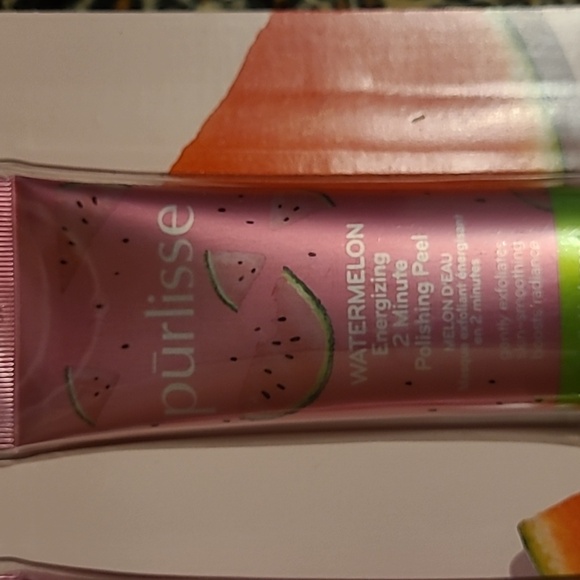 NWT 2 Pack Purlisse Watermelon Energizing 2 Minute Polishing Peel - Picture 6 of 7